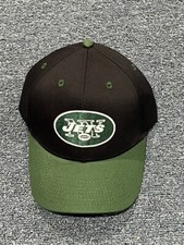 New Black With Green Bill New York Jets NFL Team Apparel Strapback Hat
