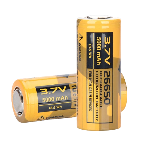 2x 26650 rechargeable 5000 mAh 3.7v Lithium button Top Batteries Li-Ion Battery - Picture 6 of 16