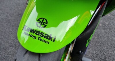 2x Kawasaki ZX10 ZX6 ZX750 Racing Team Logo Tank Verkleidung Fender Decal Grafik