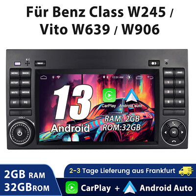 7'' Carplay Autoradio Für Benz W169 W245 W639 Vito W906 Sprinter Viano VW Crafter