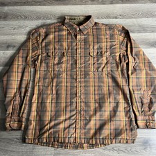 Kuhl Shirt Men's Large Eluxur Plaid Button Down Collared Gorpcore Hiking Outdoor