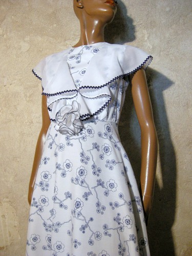 Robe Longue Vintage Années 70 - Marque Creation Jean Mab, Taille 36/38, Multicouleur, Occasion Excellent état