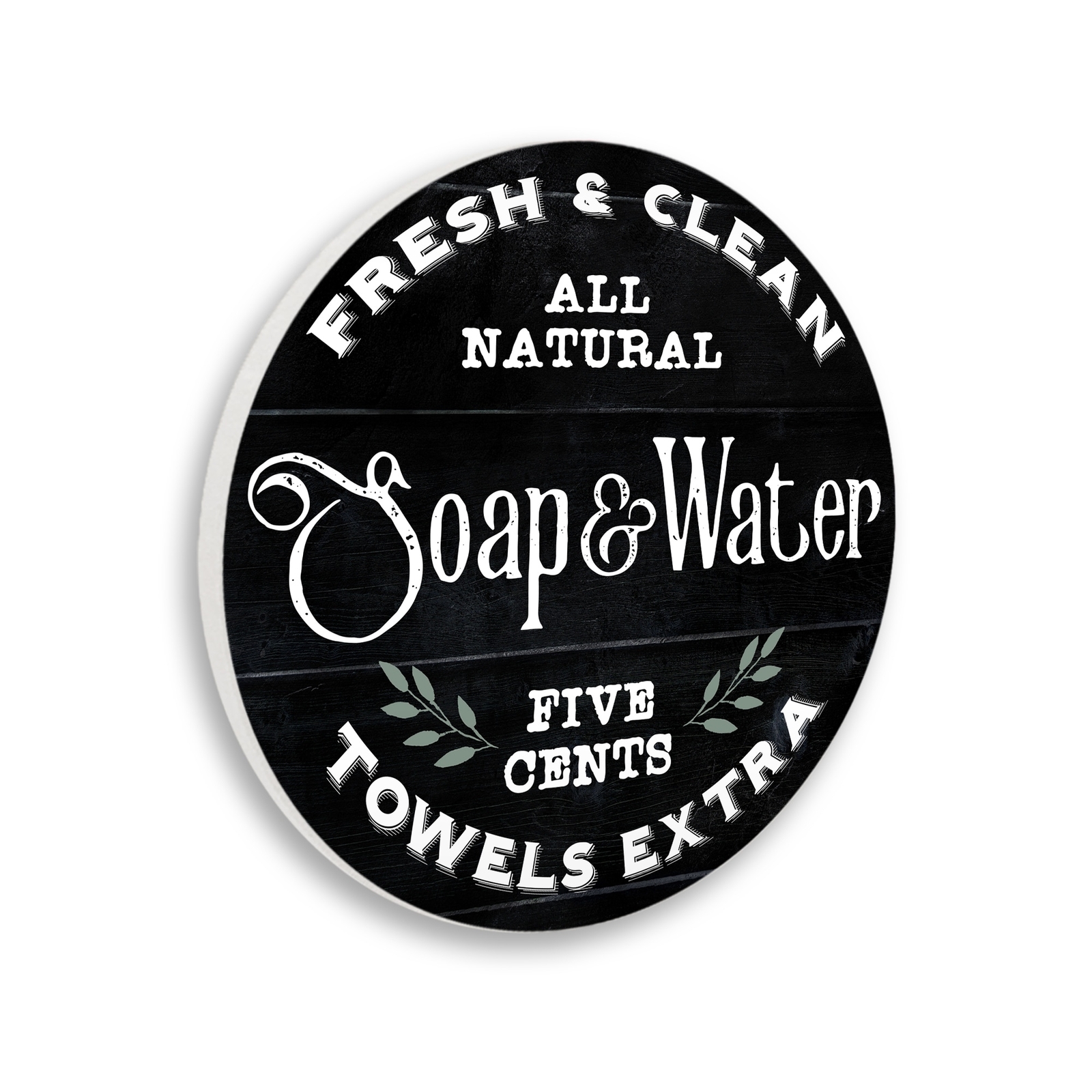 Stupell Fresh & Clean Bathroom Sign Vintage Soap and Water,