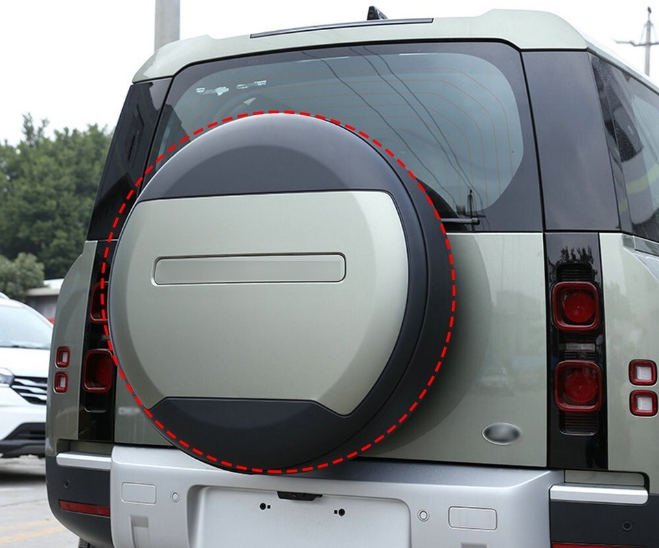 Defender Wheels ABS PU Silver Spare Tire Cover For Land Rover Defender ...