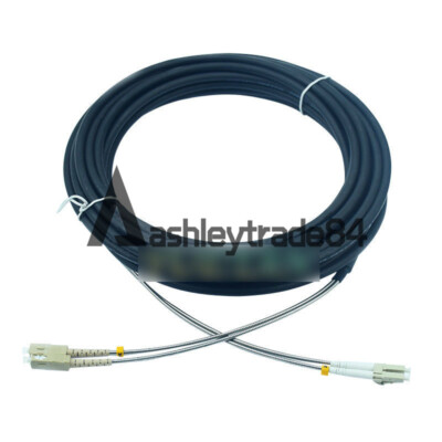 100M Outdoor Field Fiber Optic Patch Cord LC to SC Multi-Mode Duplex Fiber Cable