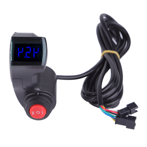 Thumb Voltmeter With LCD Digital Battery Voltage Display And 3 Speed Switch`New - Afbeelding 1 van 7