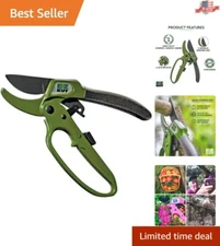 Versatile Green Pruning Shears with Large Cutting Capacity - Ratcheting Blade