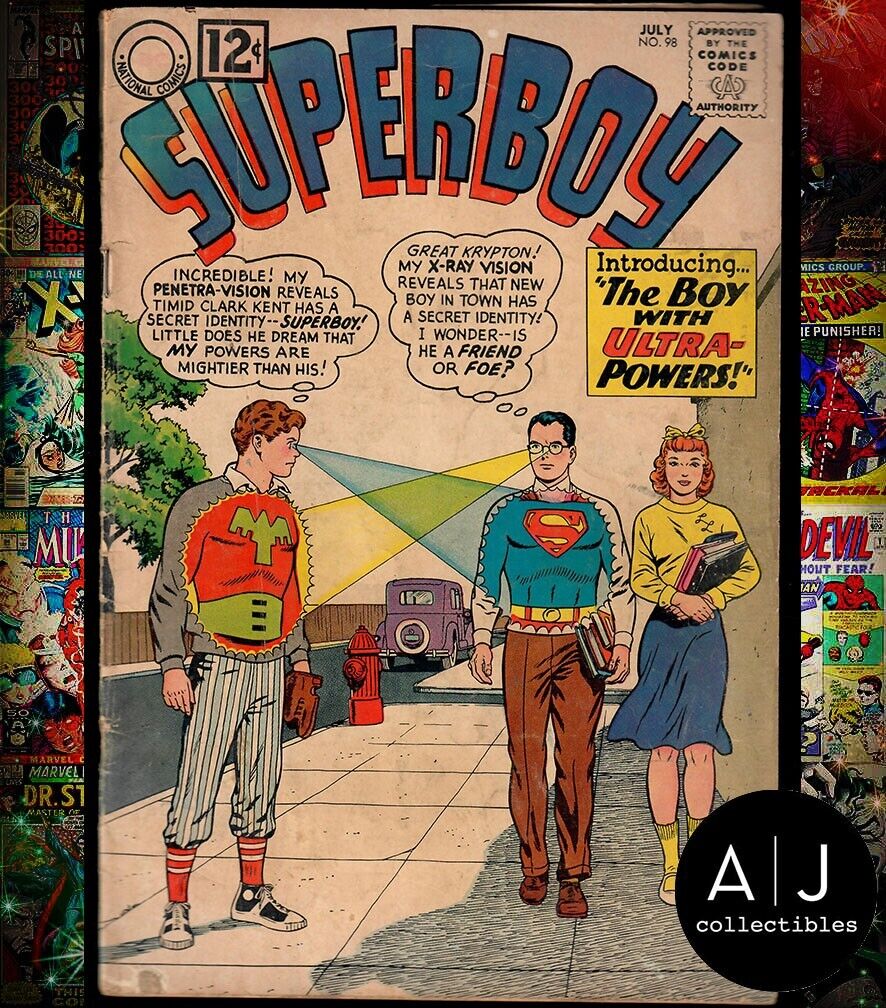 Superboy #98 VG- 3.5 DC Comics 1962 1st app. and origin Ultra Boy