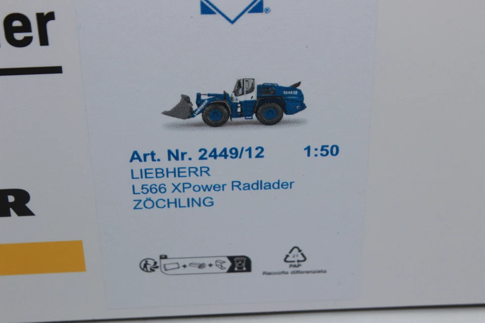 Conrad 2449 12 ZÖCHLING Liebherr Radlader L 566 X Power 1:50 NEU OVP   - Bild 4 von 4
