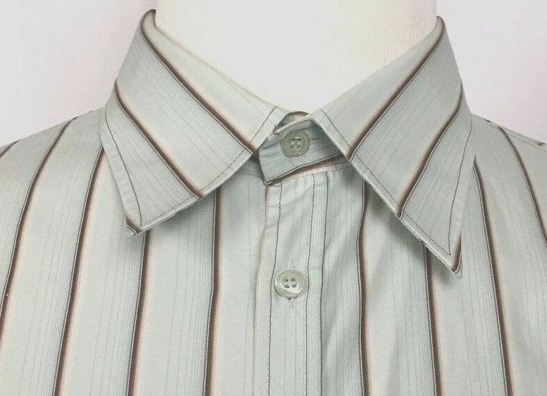 Camisa J. Lindeberg Para Hombre L (56) Botón Delantero Manga Larga Multicolor Rayas Foto 3 de 4