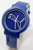 Puma Men's Pu911181004 Swing Blue Pu Strap Watch Puma Men's Pu911181004 Swing Blue Pu Strap Watch