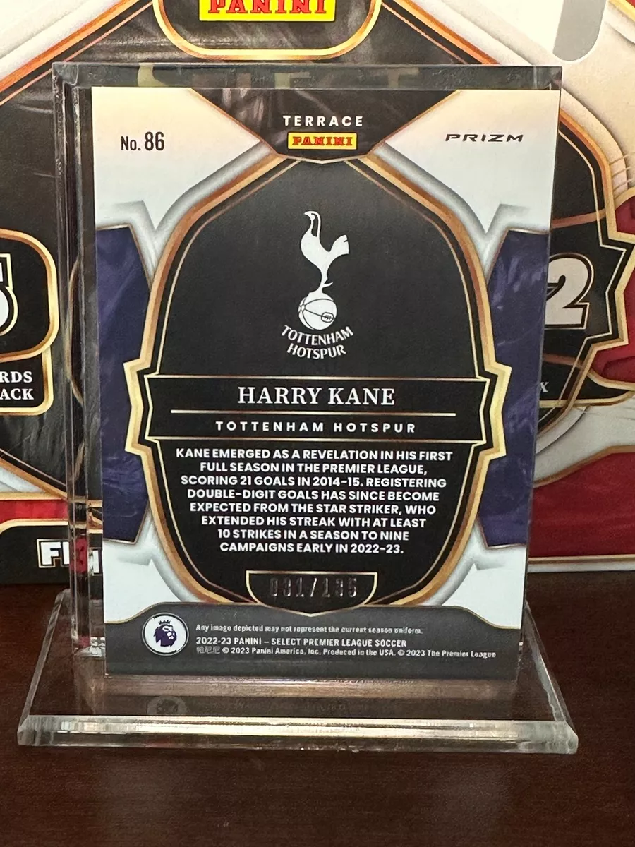 HARRY KANE #/135 Purple Terrace Panini Select 2022-23 Premier League EPL Soccer
