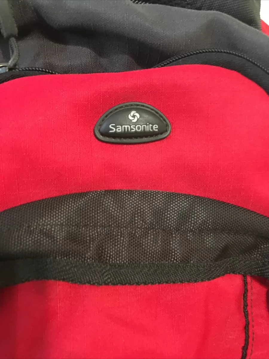 Samsonite Business Bag Travel Backpack Nylon Red Pc Storage Area
