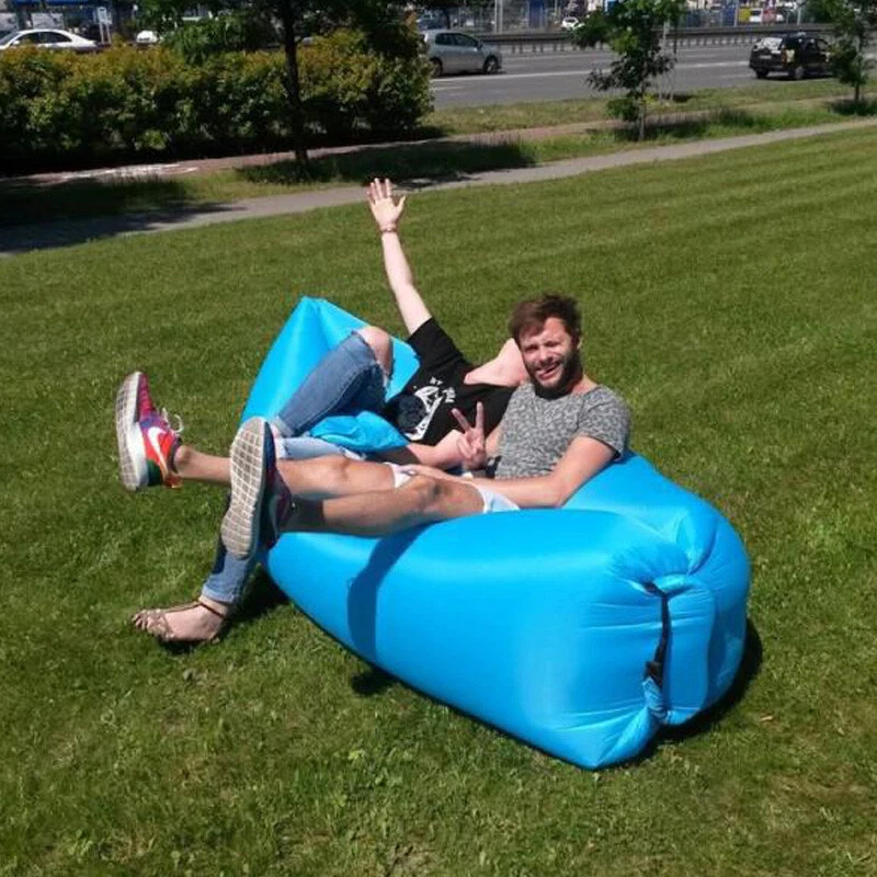 Air Sofa Aufblasbares Luftsofa Lounger Luft Sitzsack Garten 190x70 Strand Retoo - Bild 4 von 4