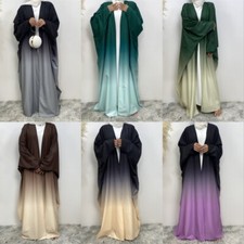Women Abaya Islamic Abaya Dubai Burqa Arab Loose Gradient Cardigan Muslim Burqa