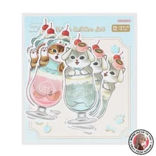 NEW Sunstar Stationery mofusand Letter Set Die Cut Mini Soda S8