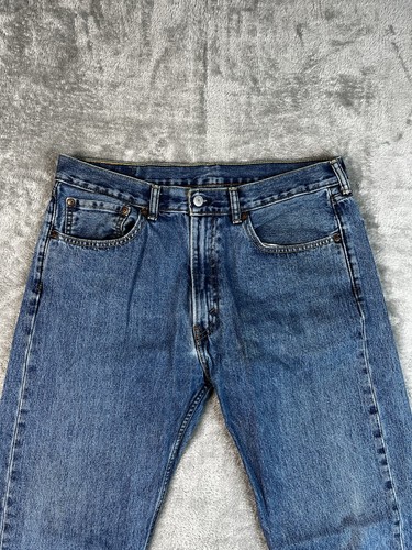 Levi's 505 Men's Jeans 36x34 Regular Fit Straight Leg Denim Flaw* - Picture 2 of 11