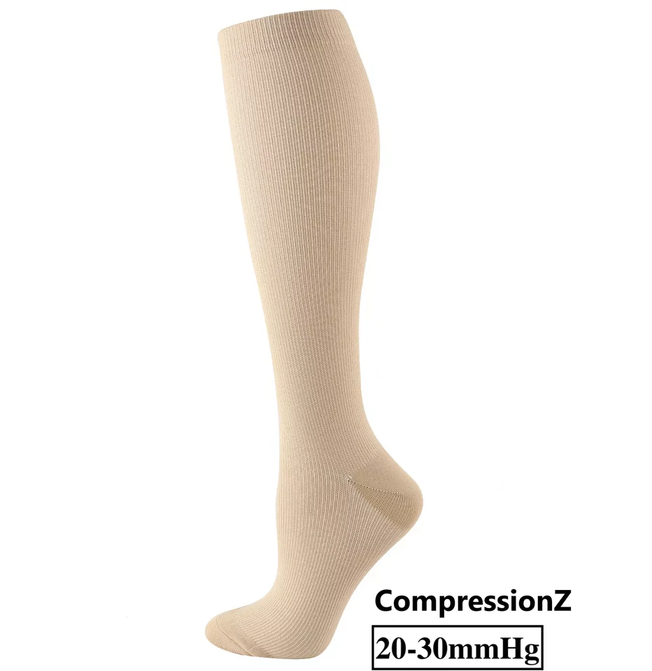 (4 pares) (S-3XL) Calcetines de compresión Medias Soporte graduado Para hombres Mujeres Foto 3 de 4