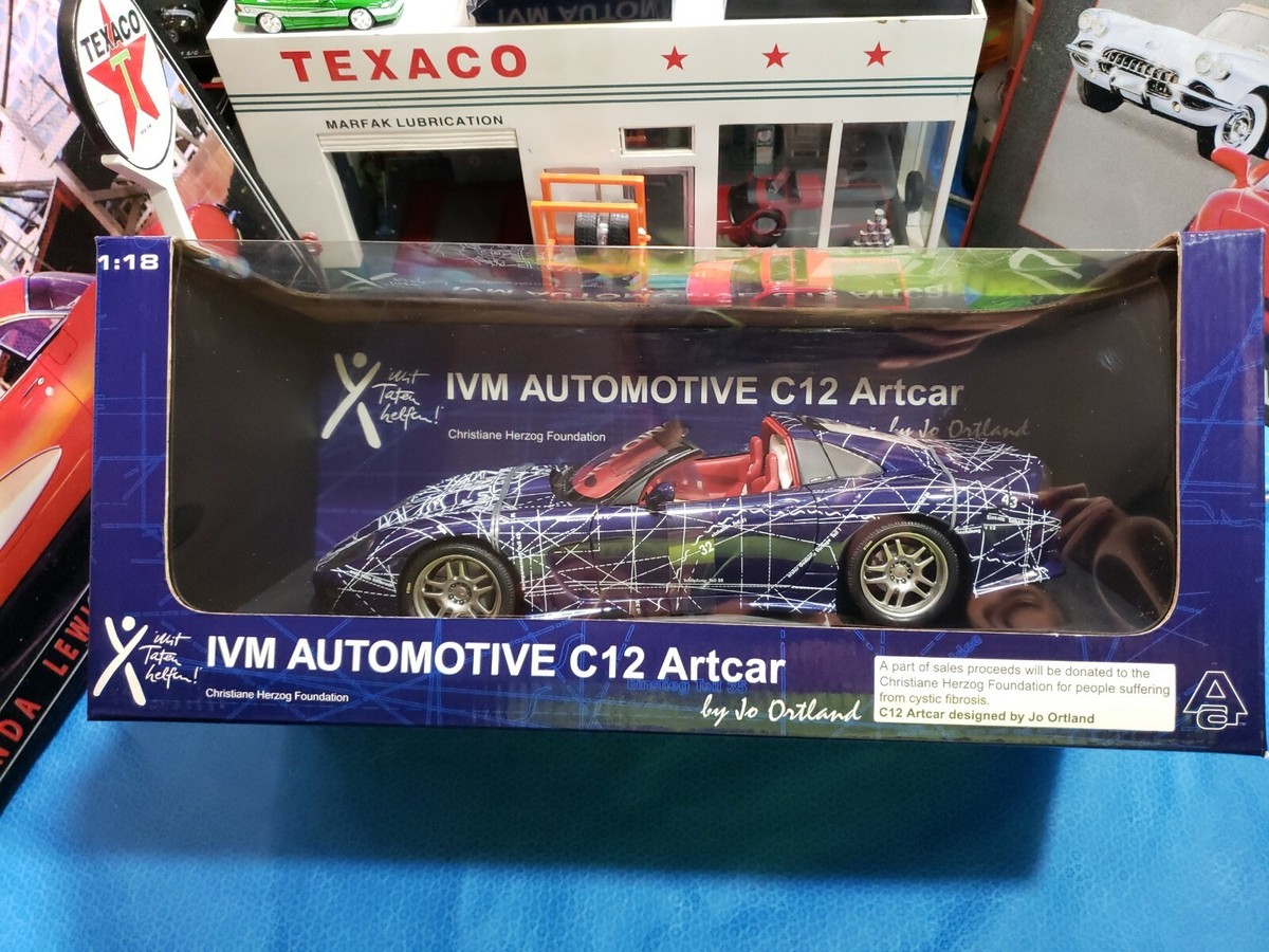 1/18 Auto Art IVM Automotive C12 Art Car BEAUTIFUL VERY NICE CAR