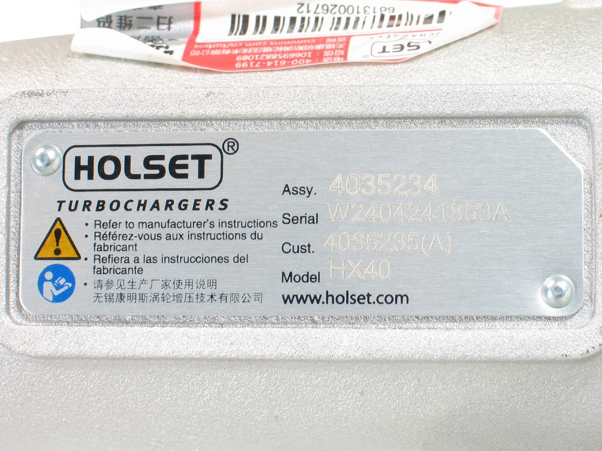 NEW OEM Holset HX40 Turbo FAW CA Truck Wuxi 6110 Cummins 6CT 8.3L
