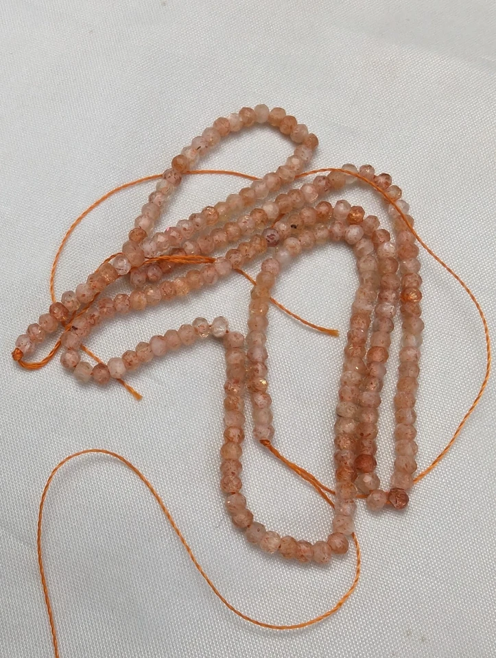 Sunstone Gemstone Beads, Choose Your Shape - Image 2 of 4