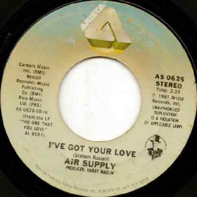 Air Supply Here I Am (Just When I Thought I Was Over You) / Ive Got Your Love