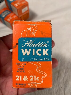 #ad #ad Aladdin Oil Lamp Models 21 Aladdin Round Wick New Old Stock in Box $12.95
