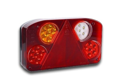 LEFT MULTIVOLT REAR COMBINATION LIGHT TAIL 24 LED LAMP 6 FUNCT TRAILER MAN DAF