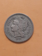 1868 3 CENT NICKEL    VG