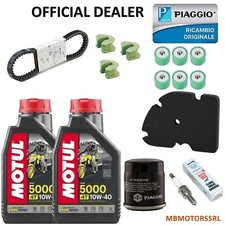 KIT TAGLIANDO PIAGGIO VESPA GTS 250 OLIO MOTUL 10W40 CINGHIA FILTRI CANDELA