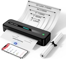 Phomemo M832 A4 Bluetooth Portable Thermal Printer For Android iOS Laptop lot