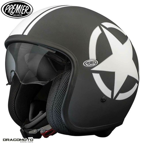 Casco Premier VINTAGE EVO STAR 9 BM L Aperto Jet Moto Taglia L | eBay