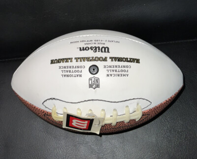 Wilson Official NFL THE DUKE Football, White Panel Brown Leather