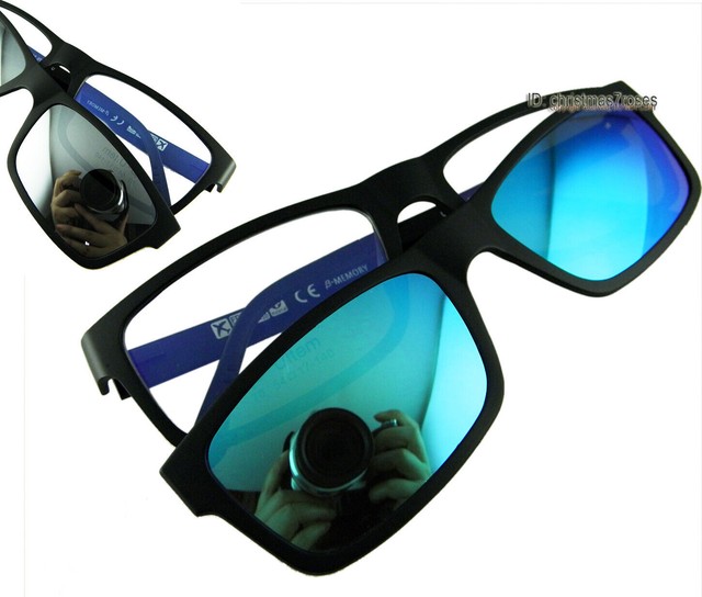 Men Women Eyeglass frame glasses polarized clip on sunglasses