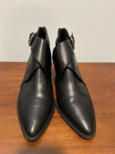 BP for Nordstrom black pointy toe block heel back zip boot size 10M - Imagen 3 de 14