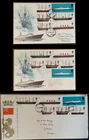 g(GB-2329) GB 1969 (3) FDC's British Ships set Various FDC Different cds
