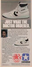 1984 Vintage Print Ad Converse StarTech Shoes Dr J Just What Doctor Ordered