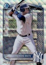 2025 Bowman #BCP-71 Richard Matic Chrome Prospects Wave Refractor #/350