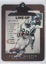 2001 Fleer Game Time Eleven-Up Curtis Martin #6E HOF
