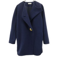 BALENCIAGA Made in France coat 34 Navy Women
