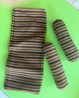 Vtg Mattel 1958 Mid Century Wooden Furniture Sofa Day Bed Cousion  & 2 bolsters