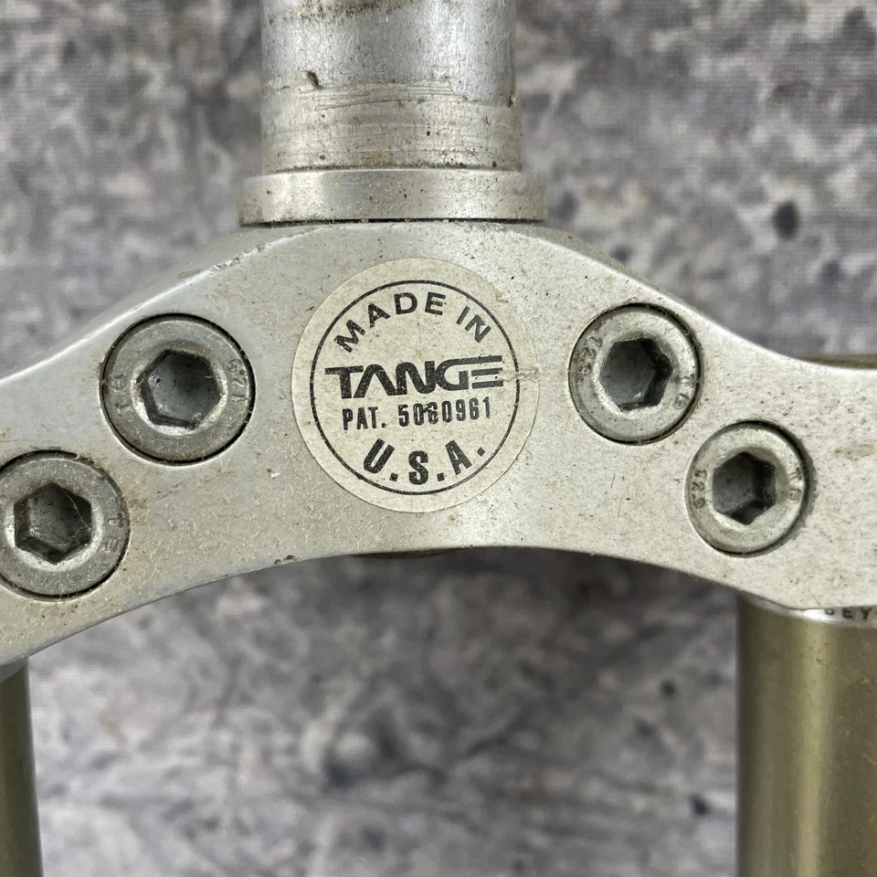 Horquilla Tange vintage 25,4 mm 1 pulgada dirección roscada piezas superiores cuchilla de interruptor EE. UU. Foto 3 de 4