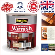 Non-Yellowing Quick Dry Varnish - 500ml Clear Polyurethane for Interior Wood
