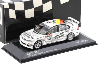1:43 Minichamps BMW 320i E46 Team Deutschland ETCC Magny Cours 03 Winner Müller