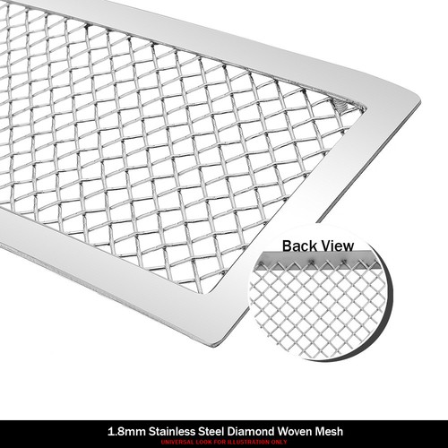 5-Piece Chrome Grille Overlay Kit For 2015-2020 Chevy Colorado - Snap On Front Grill Bar Covers 12 thumbnail image