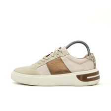 Geox Damen Respira Sneaker Schuh Beige Braun Leder Wildleder Low-Top EU 38