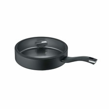 Berndes b.green Schmorpfanne Alu Recycled Induction, mit Glasdeckel, 24 cm