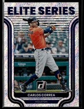 2022 Donruss #ES-5 Carlos Correa Elite Series Rapture Baseball Card 2002B