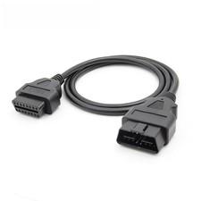 OBD2 Extension Cable 16 Pin 100cm 26AWG Scanner Diagnostic Tool Female to Male