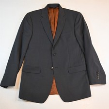 Jos A Bank 40R Gray 100 Wool Mens Blazer Suit Jacket Sport Coat